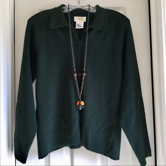 Beautiful emerald green Talbots cardigan!!🍀-SALE! - Picture 1 of 4